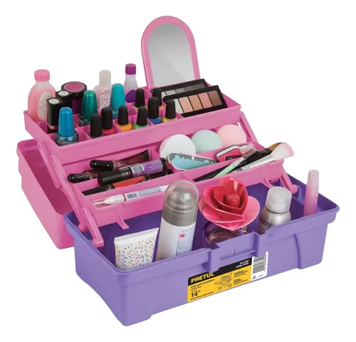 CAJA COSMETIQUERA 14 PULGADAS PRETUL 25052